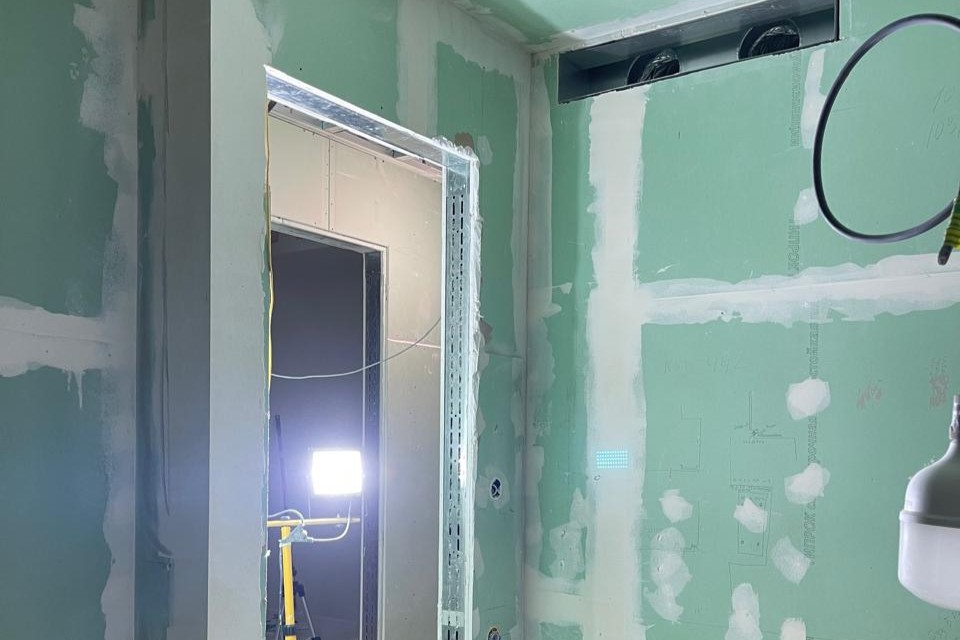 Монтаж перегородок из гипсокартона в Москве